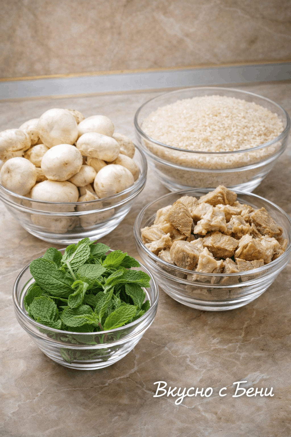 Свинско с джоджен, ориз и гъби-Стъпка-6102